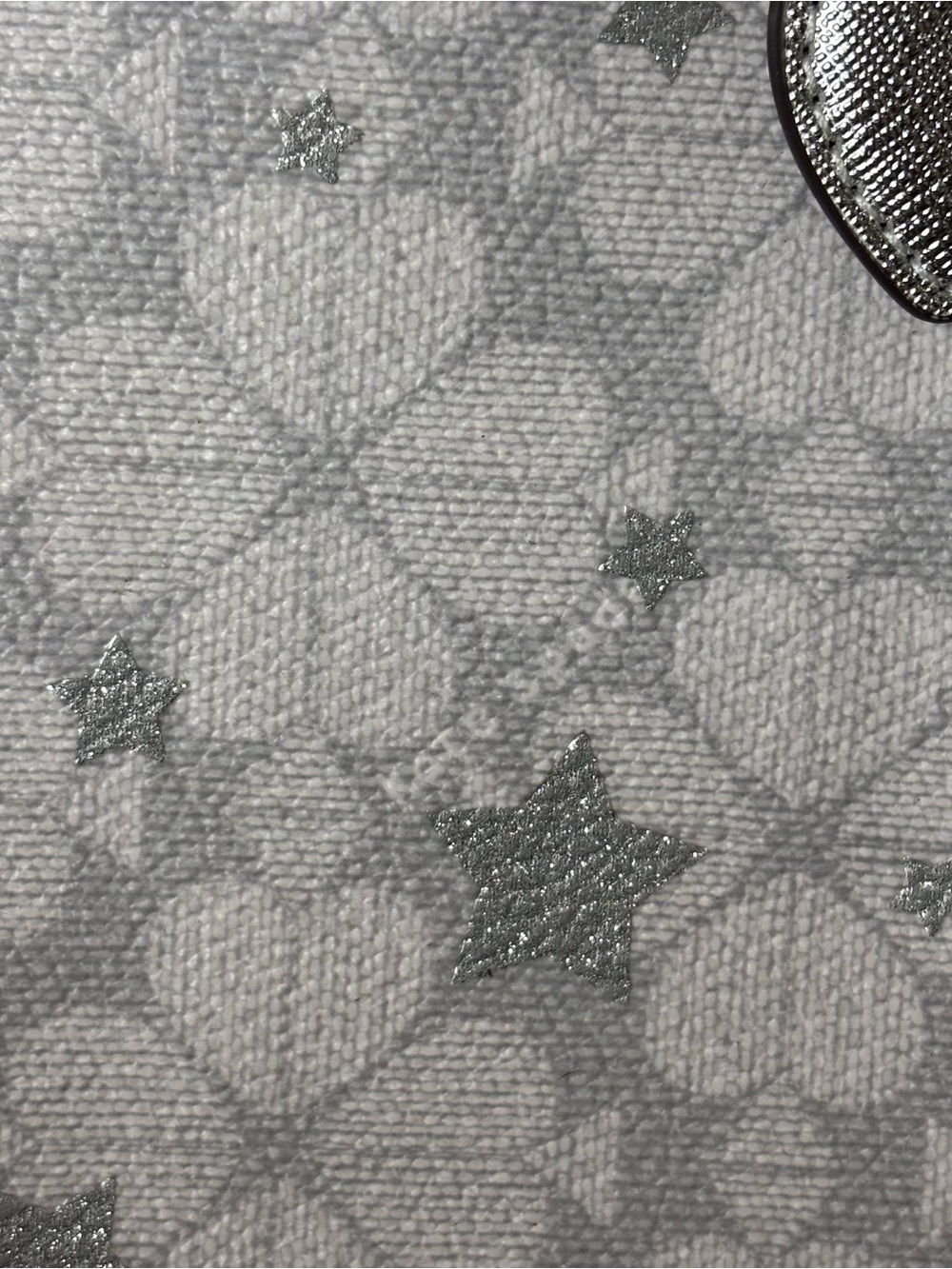Kate Spade KJ957 Flower Star Toss Small Tote Crossbody In Platinum Grey NWOT - Picture 14 of 14